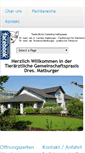 Mobile Screenshot of kleintierpraxis-matburger.de